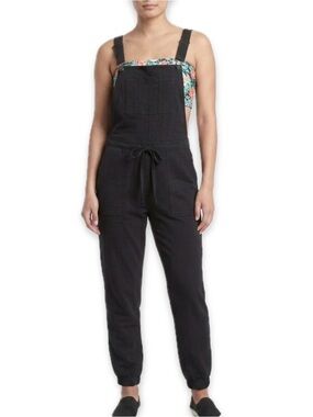 WallFlower Stretch Knit Black Overalls